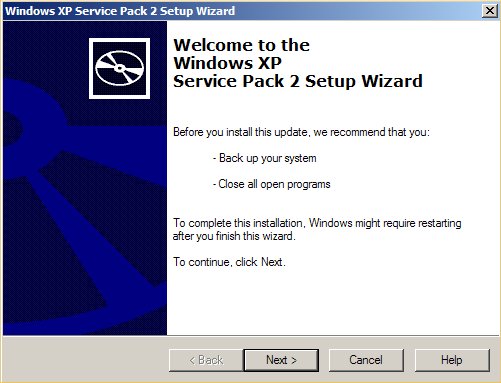 windows xp service pack 2 support tools